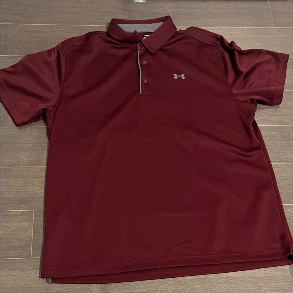 Under Armour Red Performance Polo Shirt
